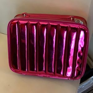 NEW LANCÔME PLUM METALLIC COSMETICS CASE